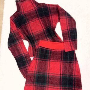 Ralph Lauren Alpaca Plaid Set